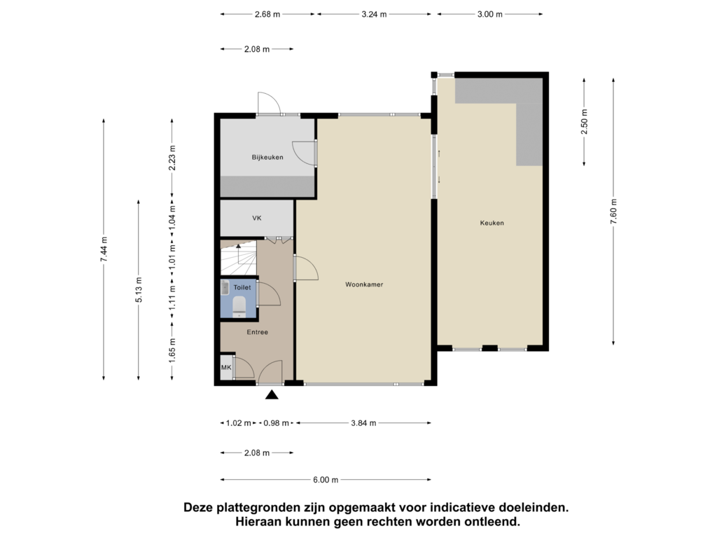 Bekijk plattegrond van Begane Grond van van Pijkerenlaan 1