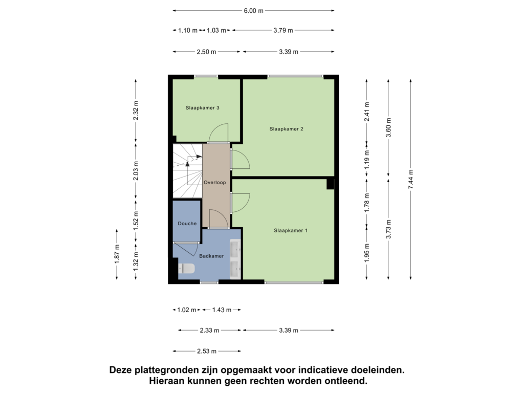 Bekijk plattegrond van Eerste Verdieping van van Pijkerenlaan 1