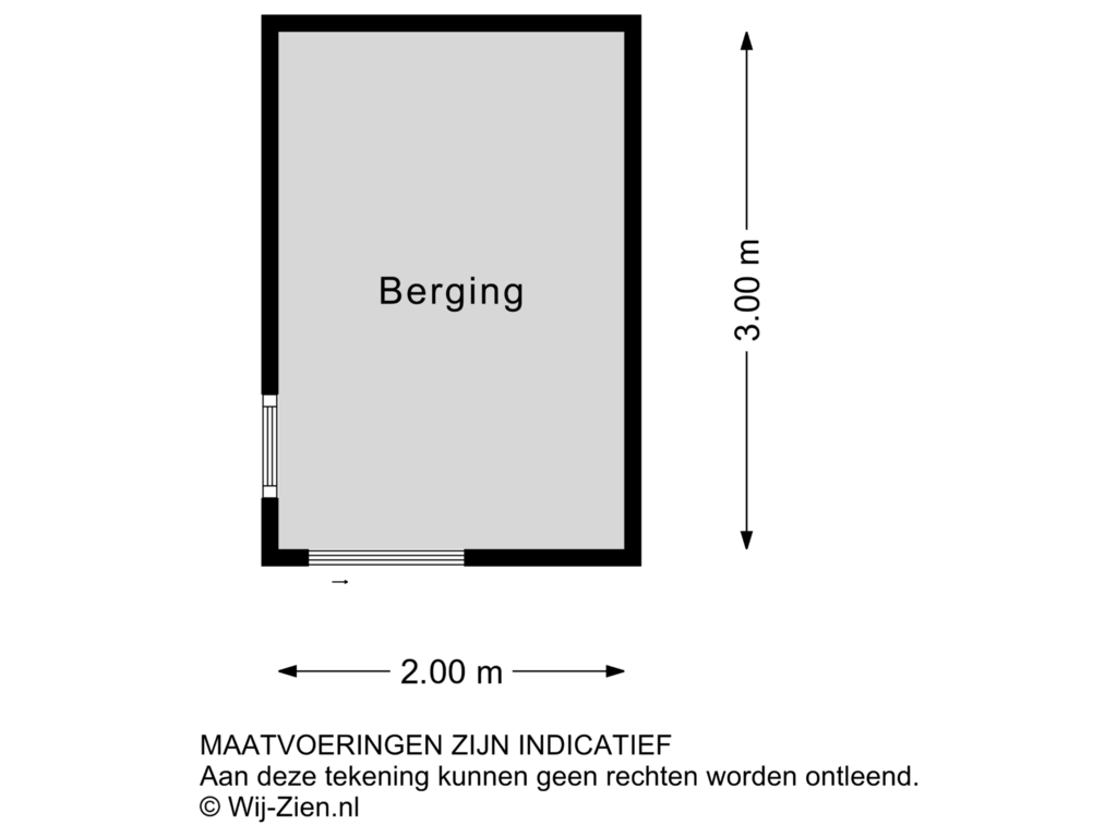 Bekijk plattegrond van BERGING1 van Azaleastraat 21