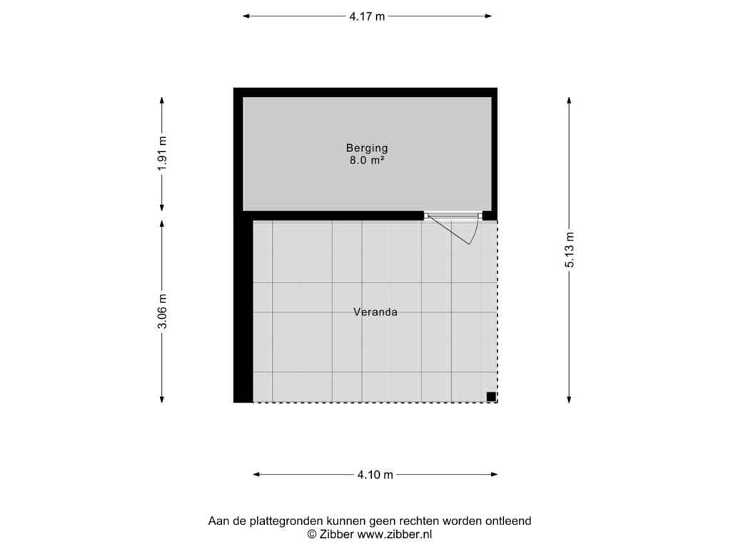 Bekijk plattegrond van Berging van Laan van Kernhem 225