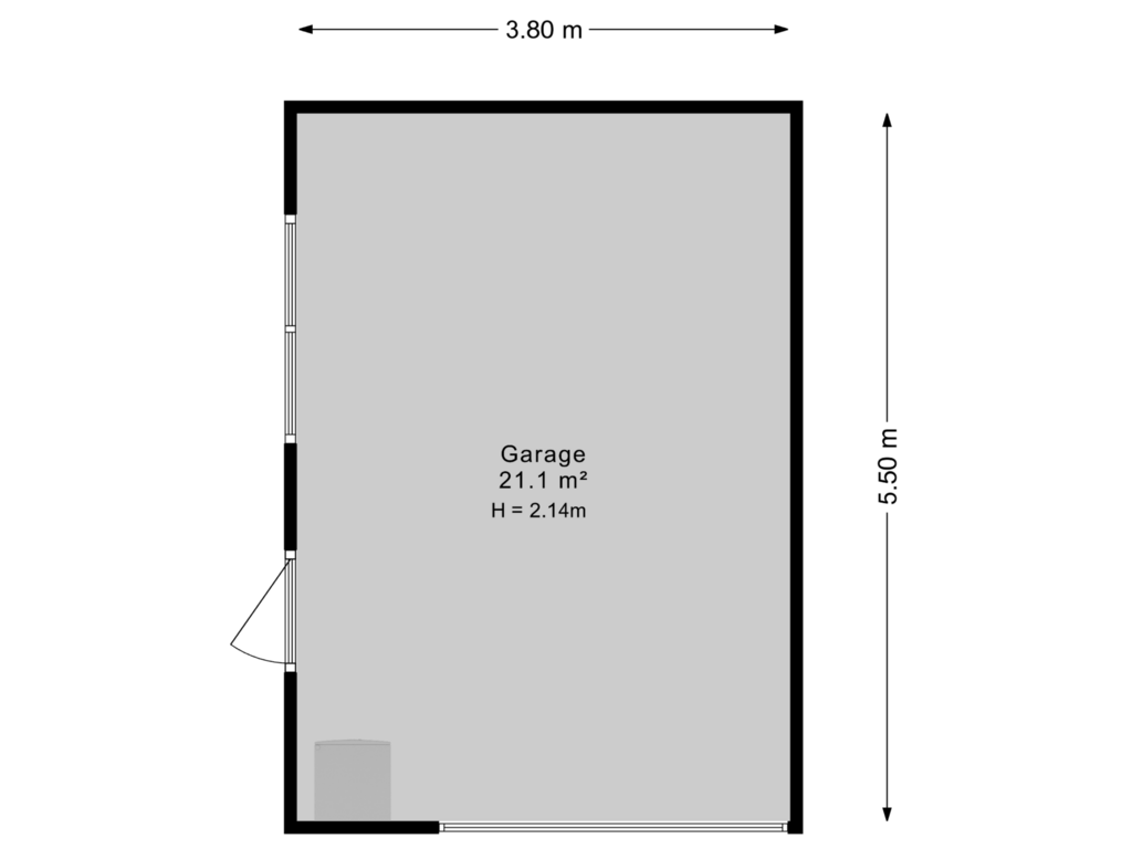 View floorplan of Garage of Foswerterstrjitte 22