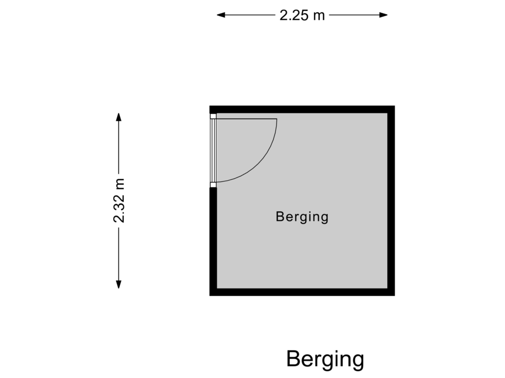 View floorplan of Berging of De Zetter 40