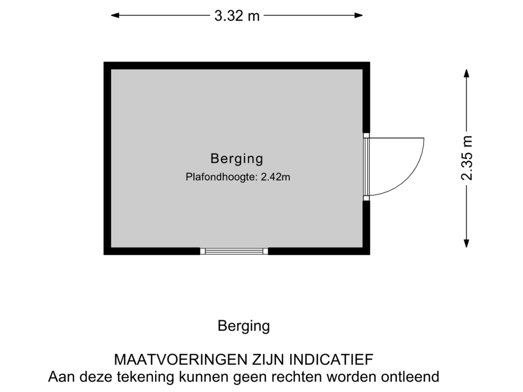 Bekijk plattegrond van Berging van Welhorst 5