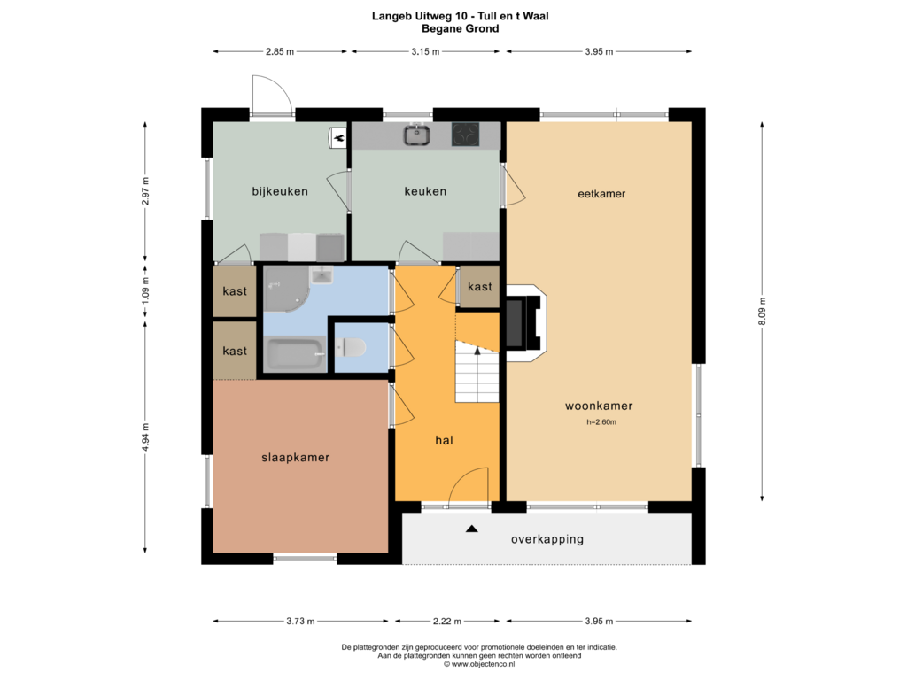 View floorplan of BEGANE GROND of Lange Uitweg 10