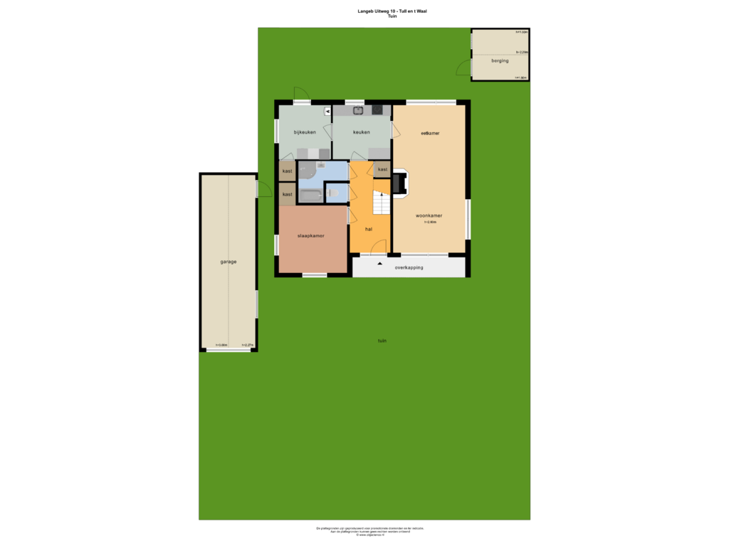 View floorplan of TUIN of Lange Uitweg 10