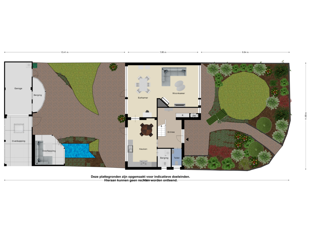 View floorplan of Begane Grond_Tuin of Eikenlaan 97