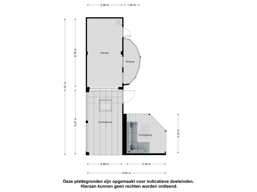 View floorplan of Garage of Eikenlaan 97