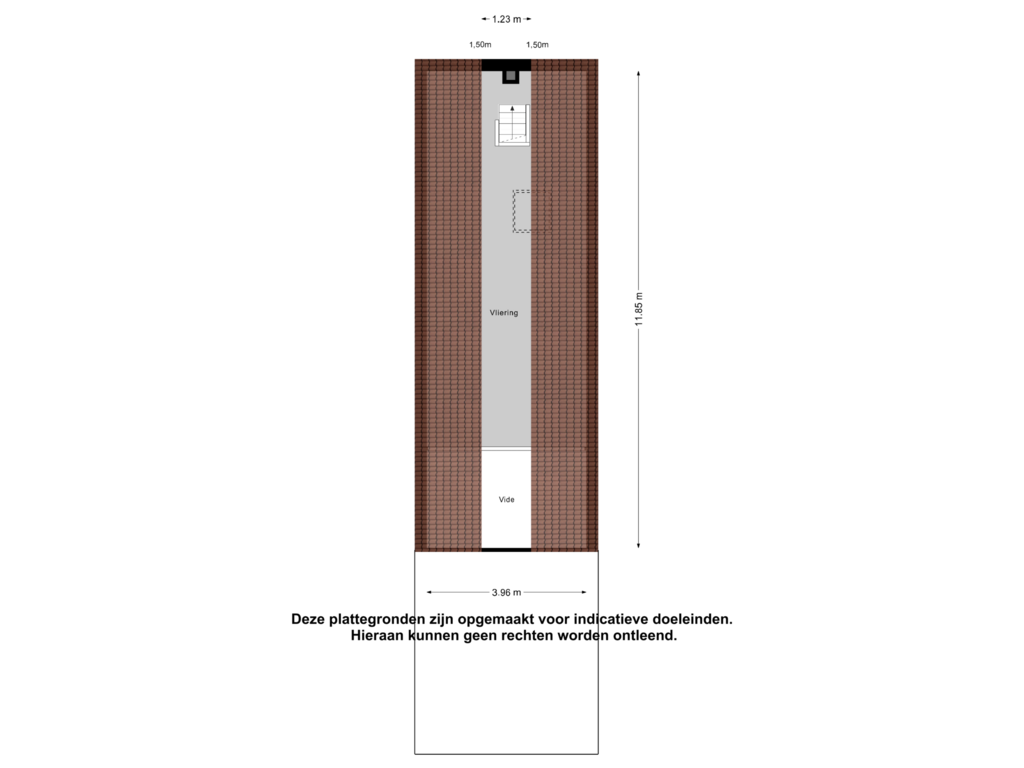 View floorplan of Zolder of Kattendijk 135