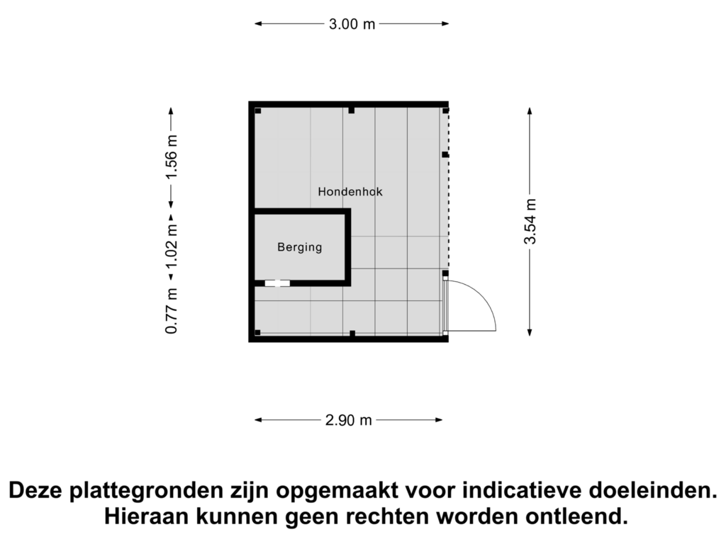 View floorplan of Hondenhok of Kattendijk 135