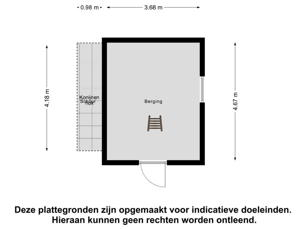 View floorplan of Berging of Kattendijk 135