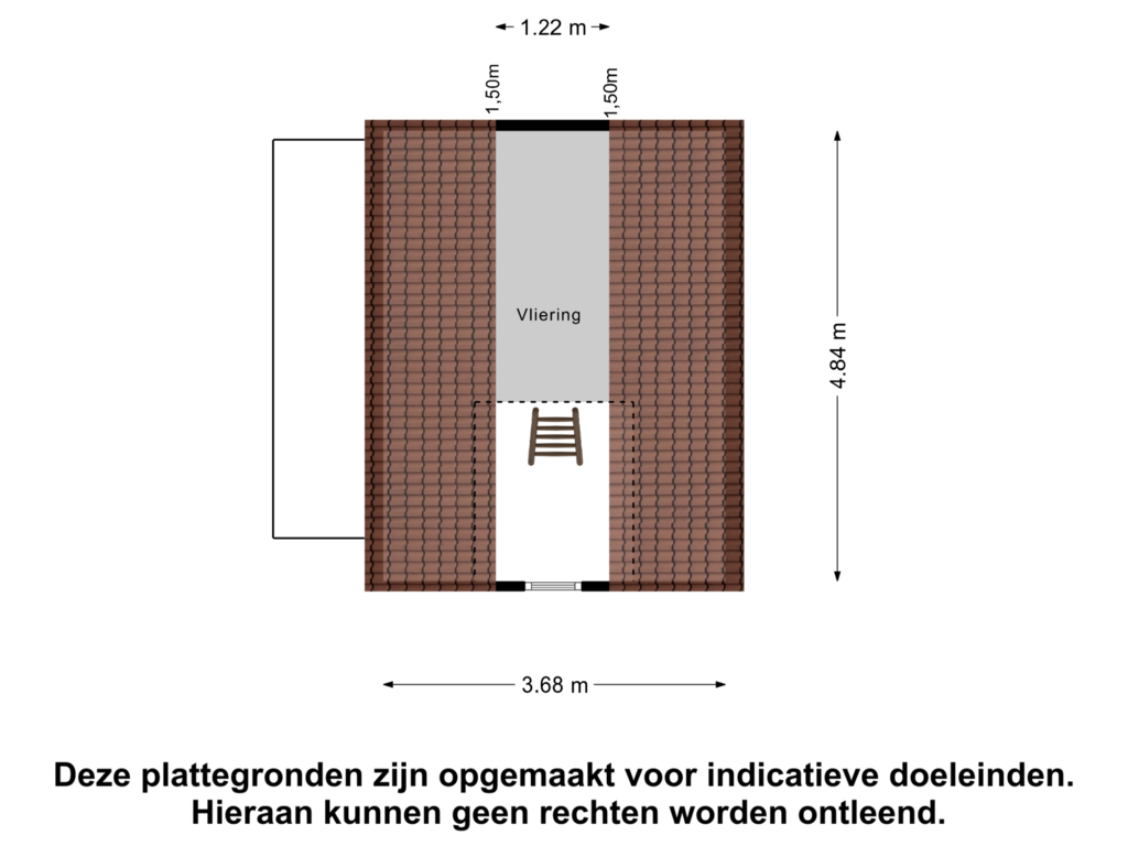 View floorplan of Zolder of Kattendijk 135