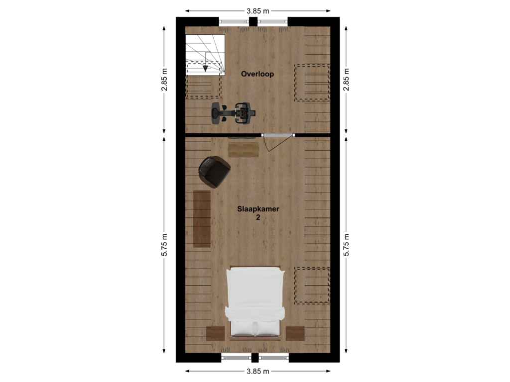 Bekijk plattegrond van Floor 2 van Kildijk 72