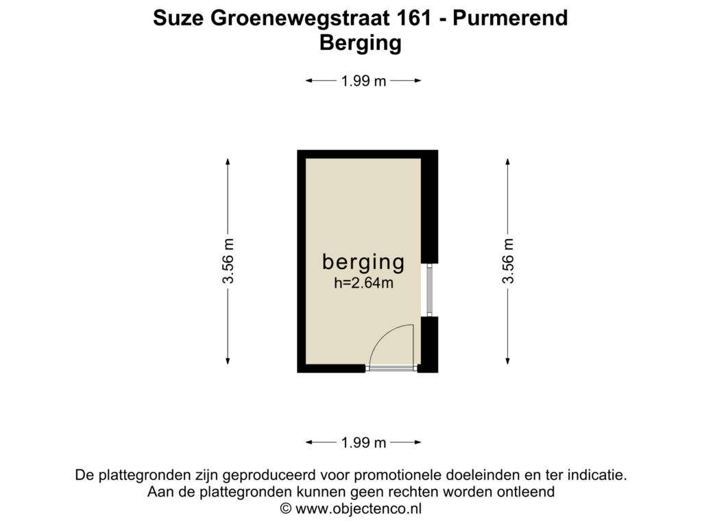 Bekijk plattegrond van BERGING van Suze Groenewegstraat 161