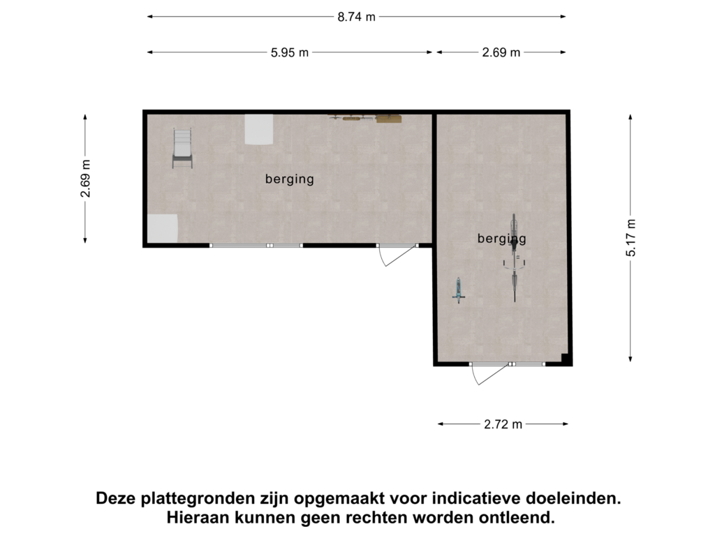 Bekijk plattegrond van Berging1 van Dokter J. Veldhuijzen van Zantenstraat 26