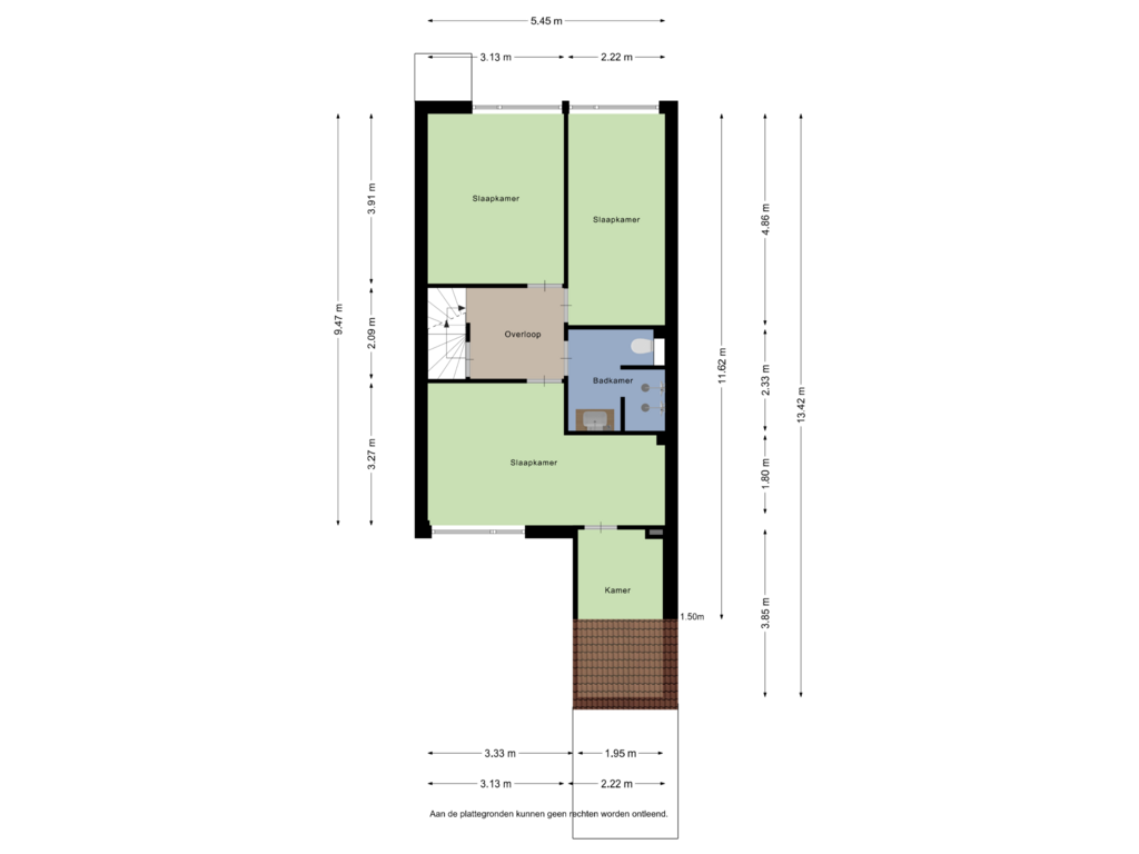 Bekijk plattegrond van Eerste Verdieping van Vuurdoornstraat 116