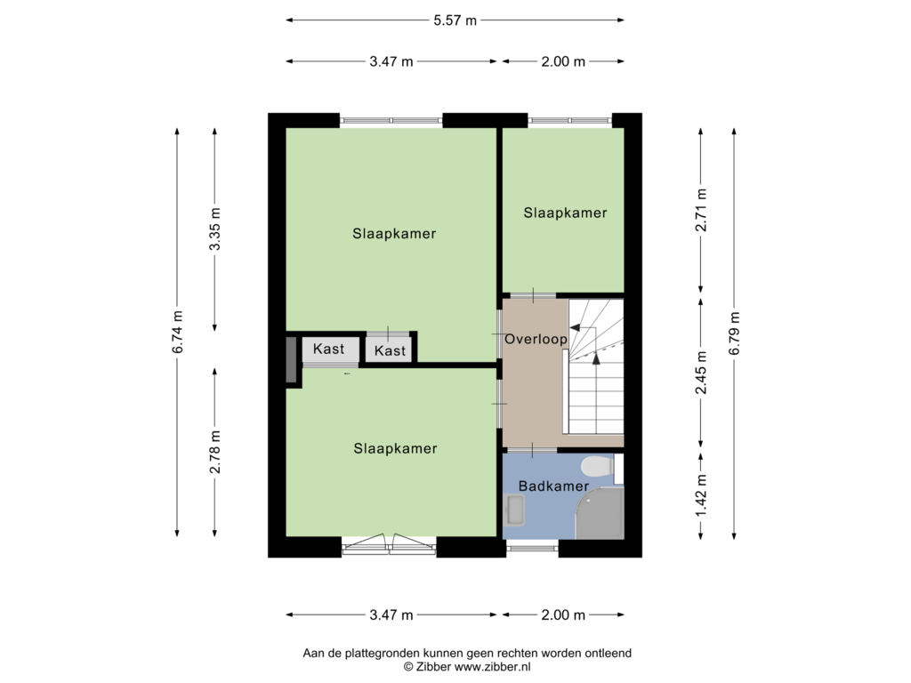 Bekijk plattegrond van Eerste Verdieping van Leerinkstraat 9