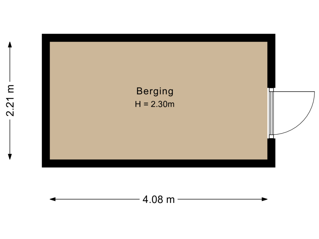 Bekijk plattegrond van Berging van Saerdam 161