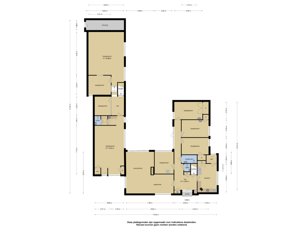 Bekijk plattegrond van Bungalow van Predikant Swildensstraat 36