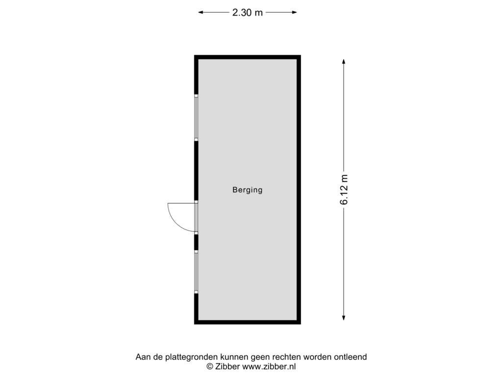 Bekijk plattegrond van Berging van Vloedbeldlaan 30