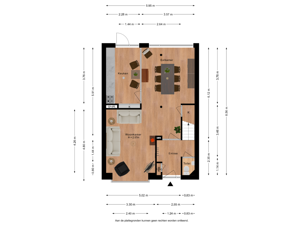 Bekijk plattegrond van Begane grond van Diepenbrockweg 16