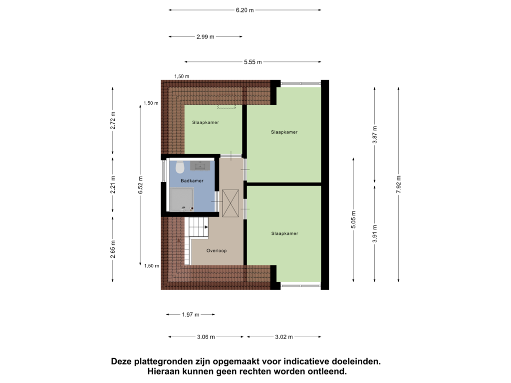 Bekijk plattegrond van Eerste Verdieping van Oranjestraat 3