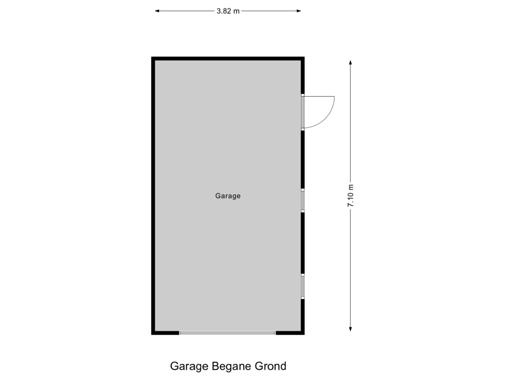 Bekijk plattegrond van Garage Begane Grond van Valkenweg 180