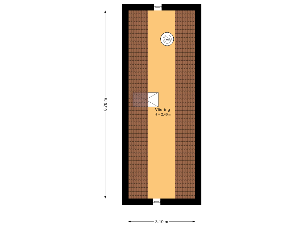 Bekijk plattegrond van Vliering 2 van Bakkersveld 29