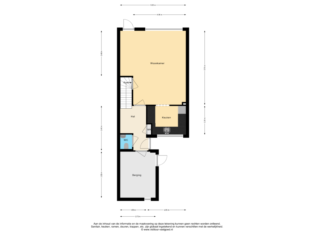 View floorplan of Begane grond of Eleolietdijk 36