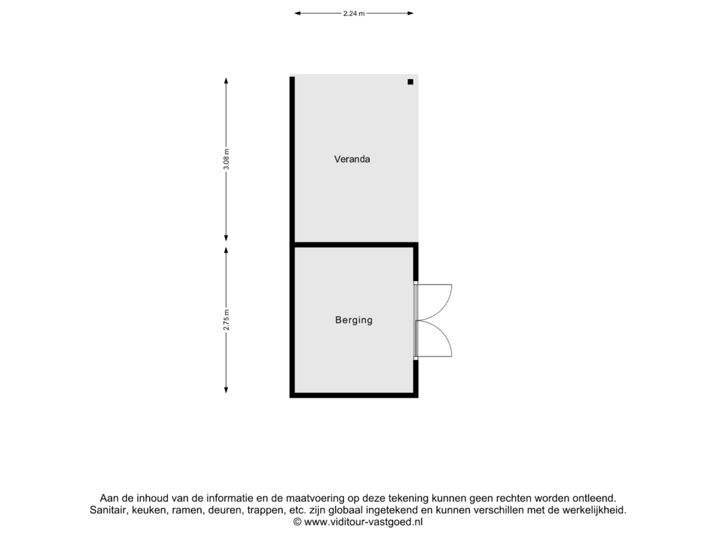 View floorplan of Berging of Eleolietdijk 36