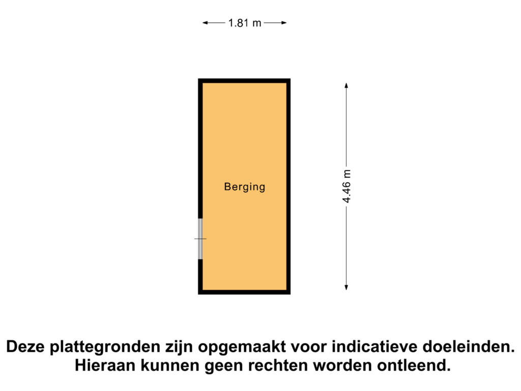 View floorplan of Berging of Acaciastraat 41