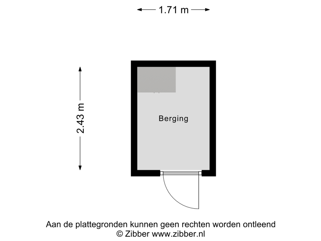 Bekijk plattegrond van Berging van Vanekerstraat 153