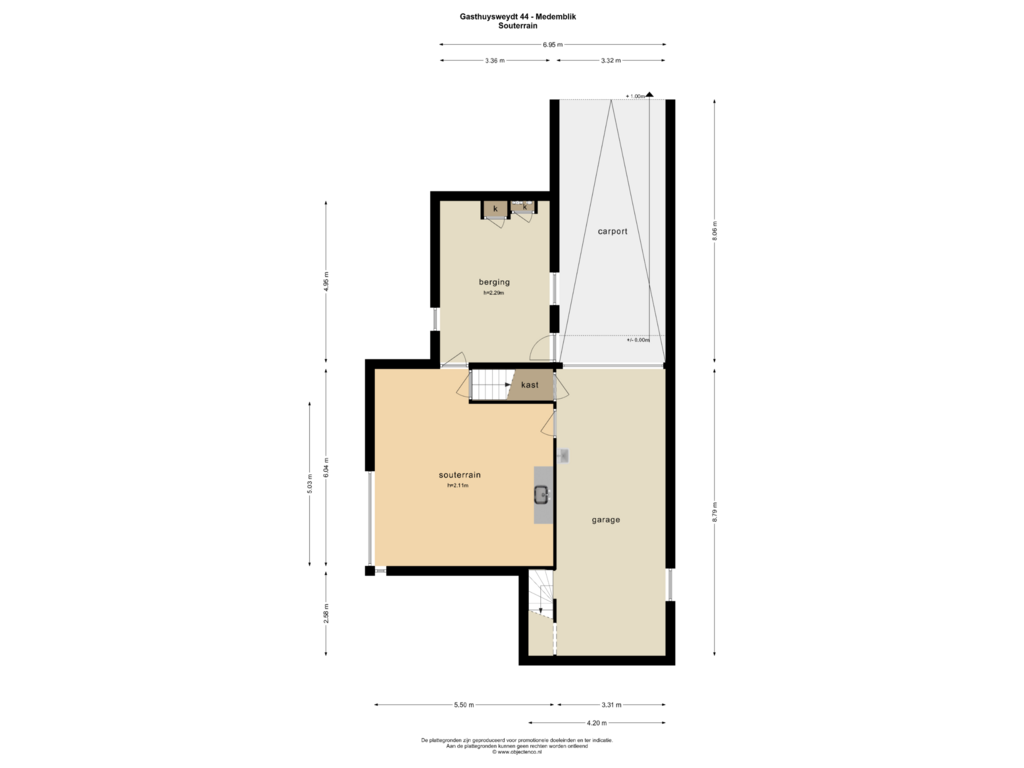 View floorplan of SOUTERRAIN of Gasthuysweydt 44