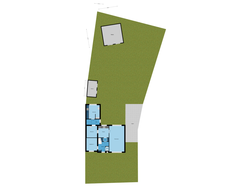 View floorplan of Situatie of Eykereind 52