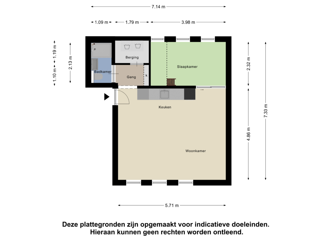 Bekijk plattegrond van Appartement van Zwaansgat 26