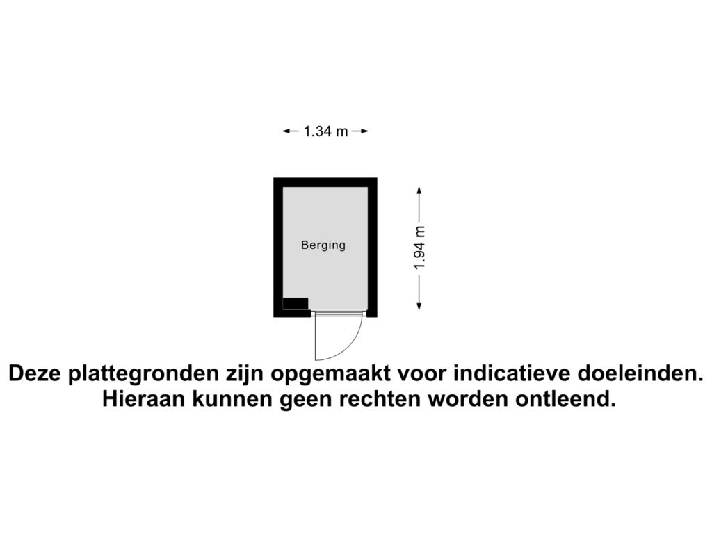 Bekijk plattegrond van Berging van Zwaansgat 26