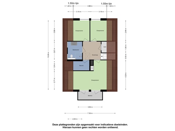 Eerste verdieping Bruggemeestersstraat 7