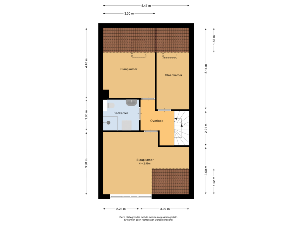 Bekijk plattegrond van Eerste verdieping van Dorsvloer 138