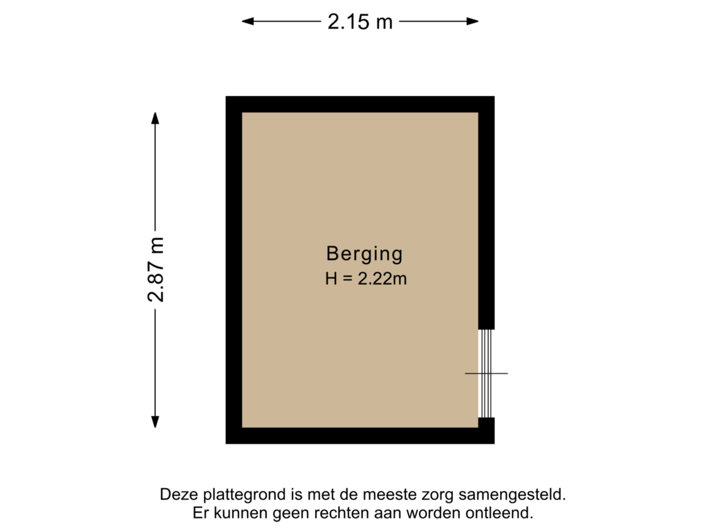 Bekijk plattegrond van Berging van Dorsvloer 138