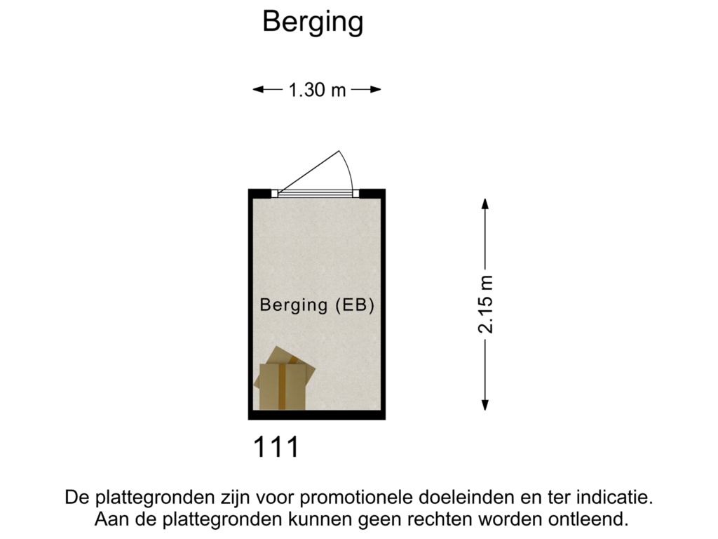 Bekijk plattegrond van Berging (Fur) van Pastoor Zegersstraat 111