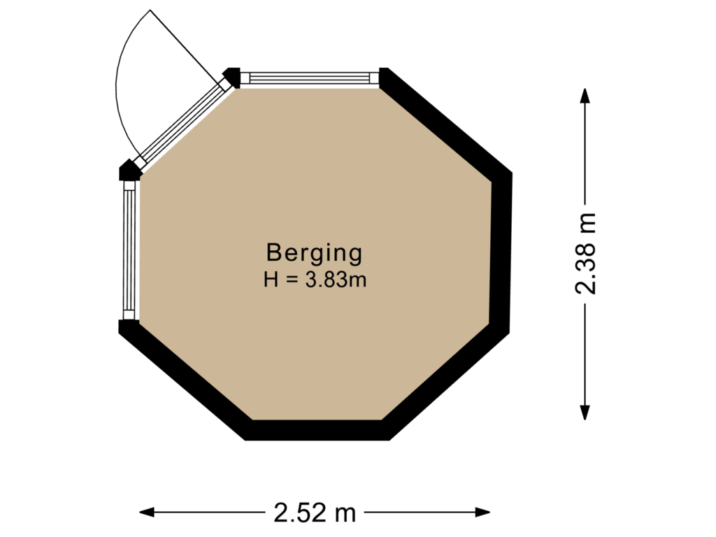 Bekijk plattegrond van Berging van Ebstraat 5