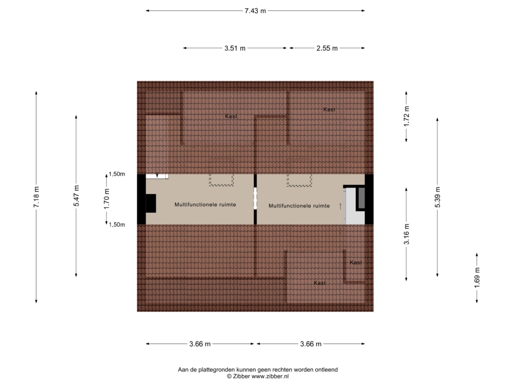 View floorplan of Eerste Verdieping of Leeuwerikstraat 28