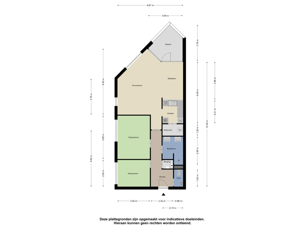 Bekijk plattegrond van Appartement van Beatrixstraat 97