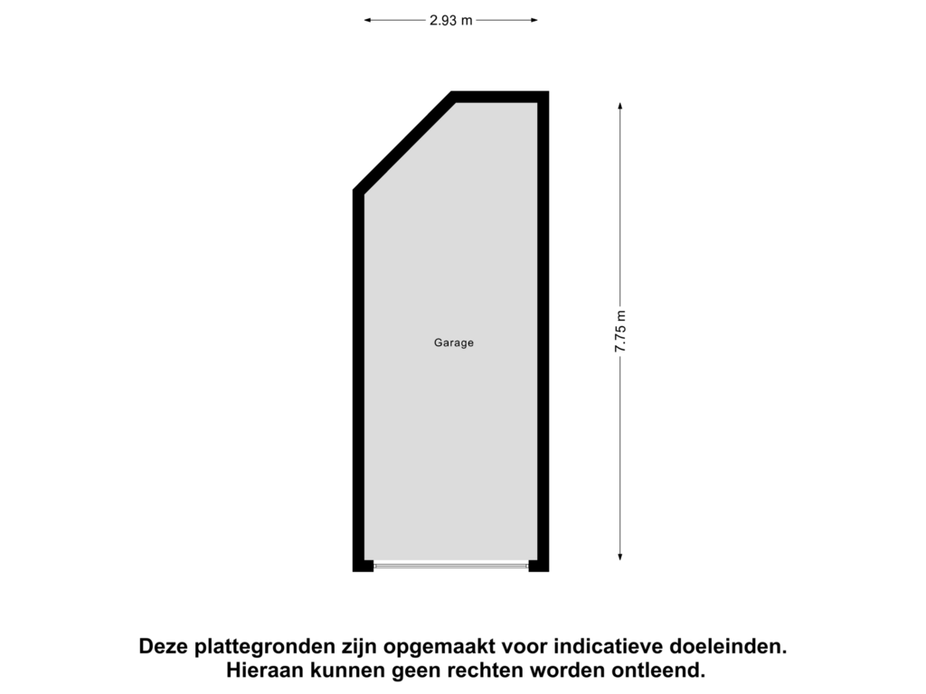 Bekijk plattegrond van Garage van Beatrixstraat 97