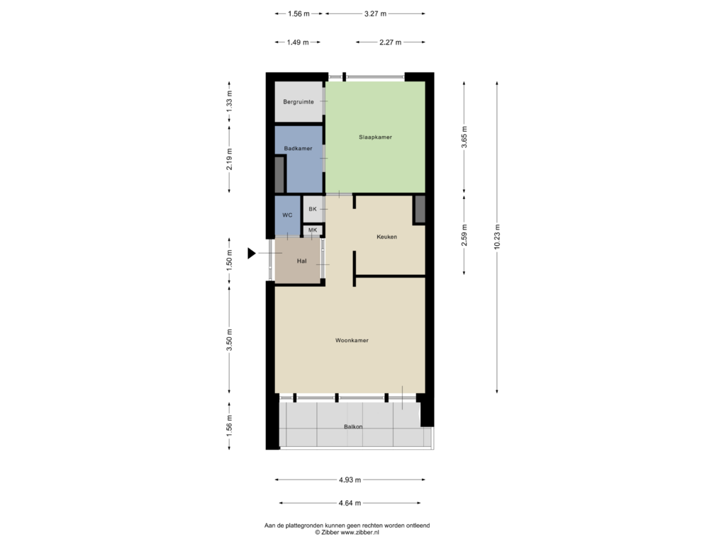 Bekijk plattegrond van Appartement van Dunantstraat 791