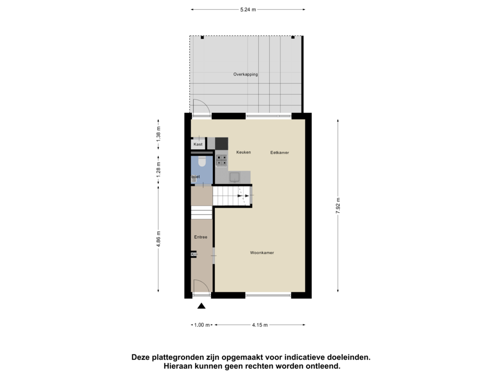 View floorplan of Begane Grond of Beukenbosweg 72