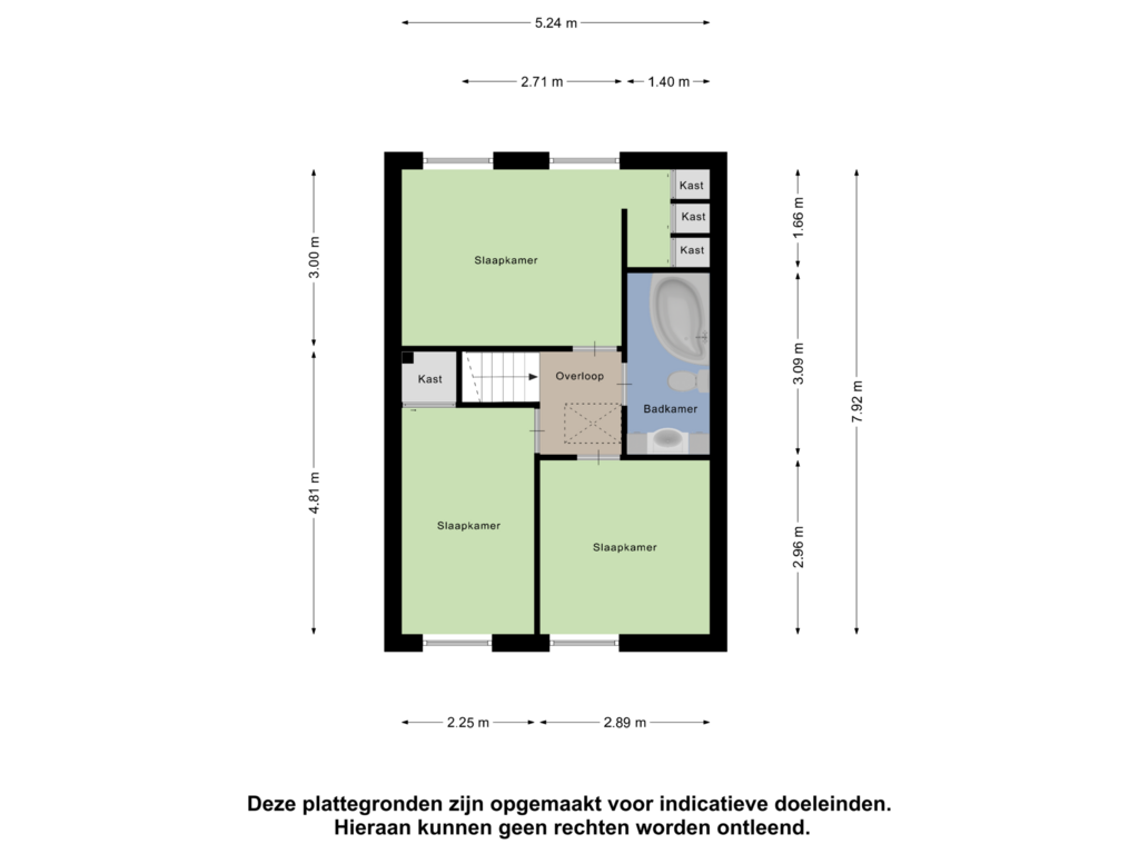 View floorplan of Eerste Verdieping of Beukenbosweg 72