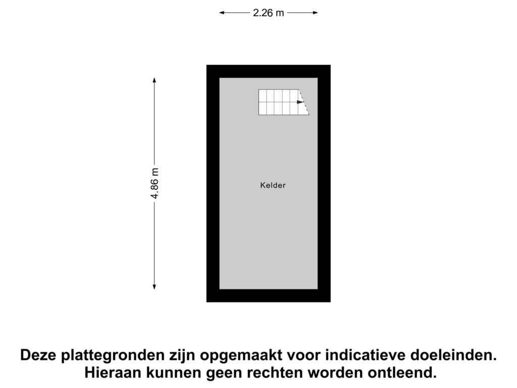 View floorplan of Kelder of Beukenbosweg 72