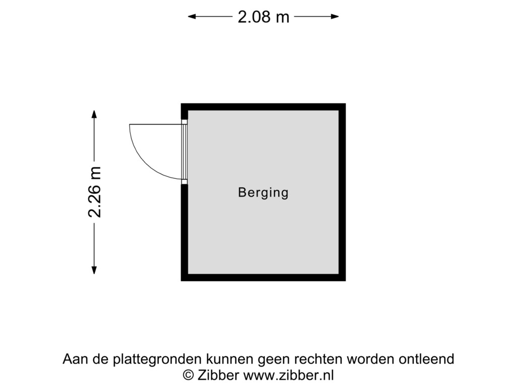 View floorplan of Berging of Beukenbosweg 72