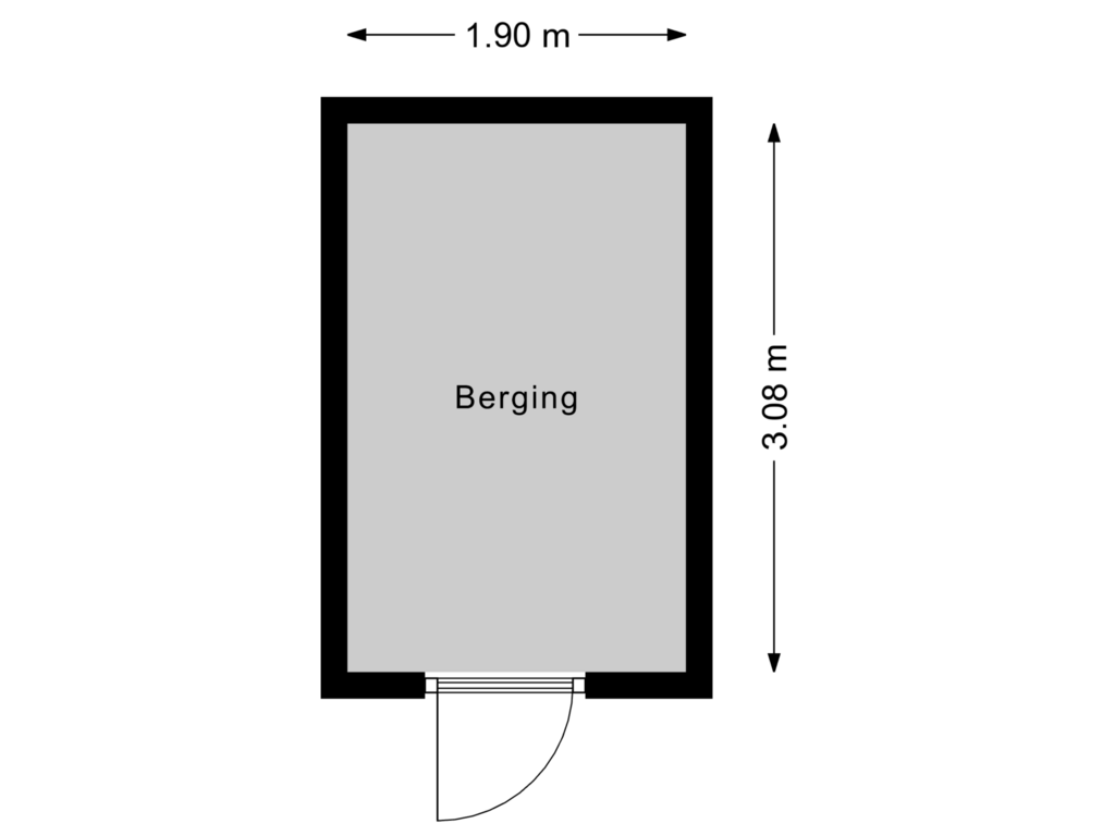 Bekijk plattegrond van Berging van Elschotseweg 56-02