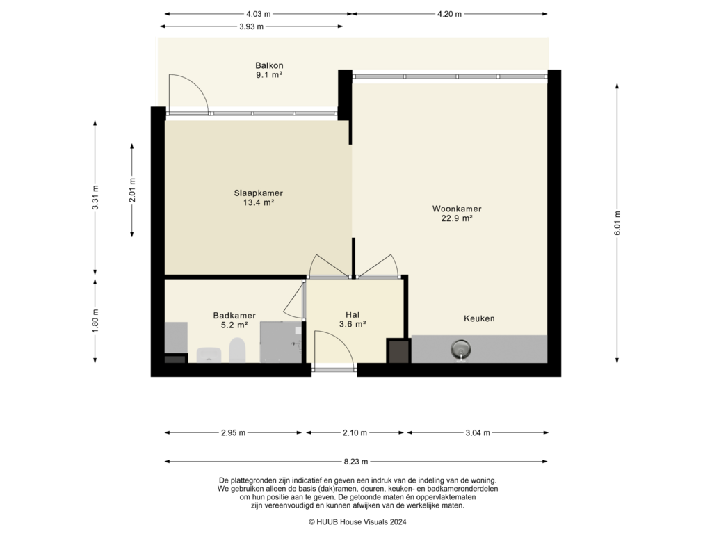 Bekijk plattegrond van Appartement van Rümkelaan 116